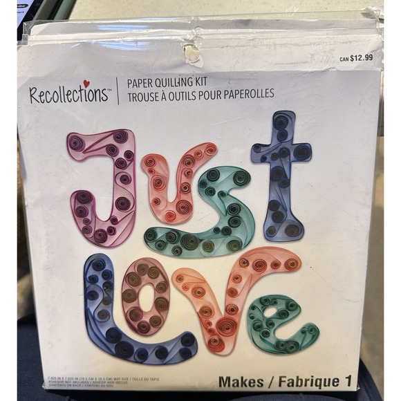 Recollections Other - Recollections paper Quilling kit Just Love New